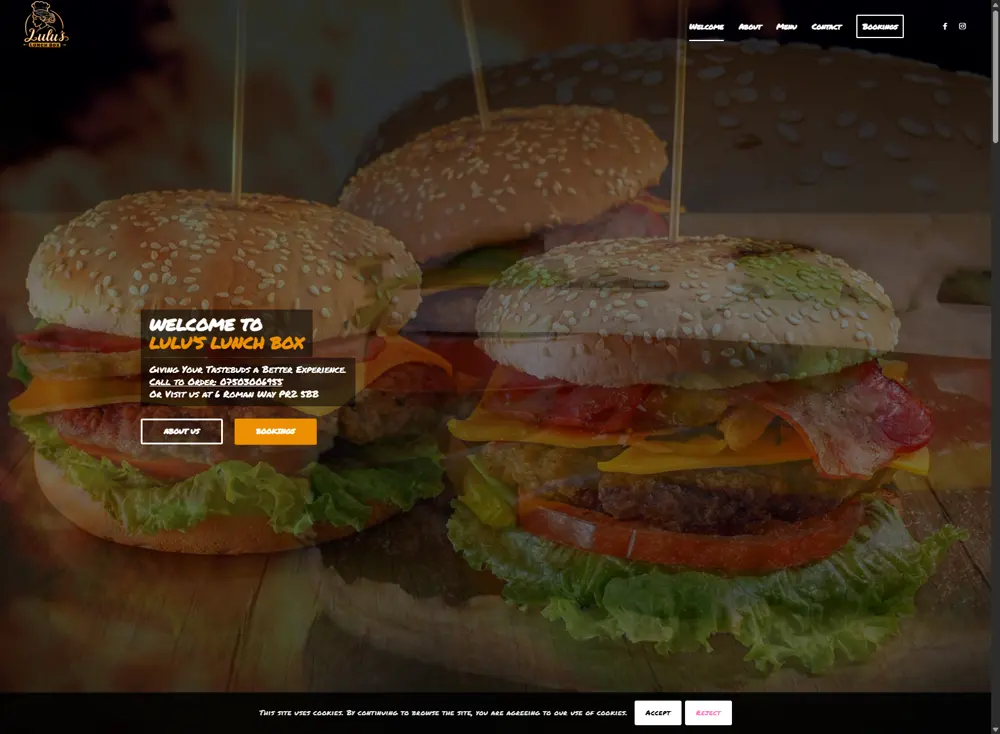 Web design and development example